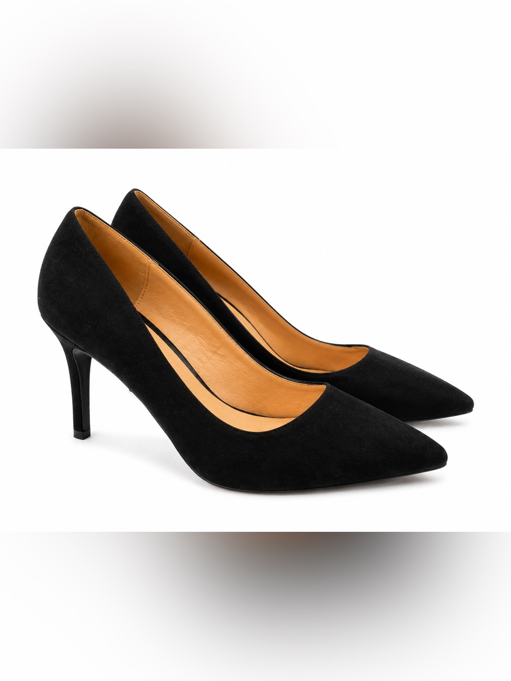 Chinese Laundry By Shelli Segal Black Suede Pointed Toe Pumps